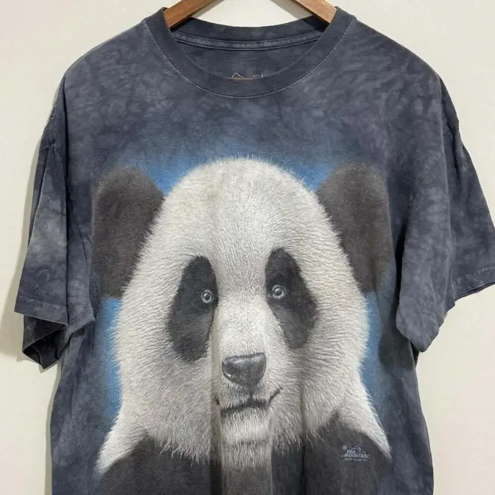 The Mountain Vintage Y2K Panda Animal Graphic T-Shirt